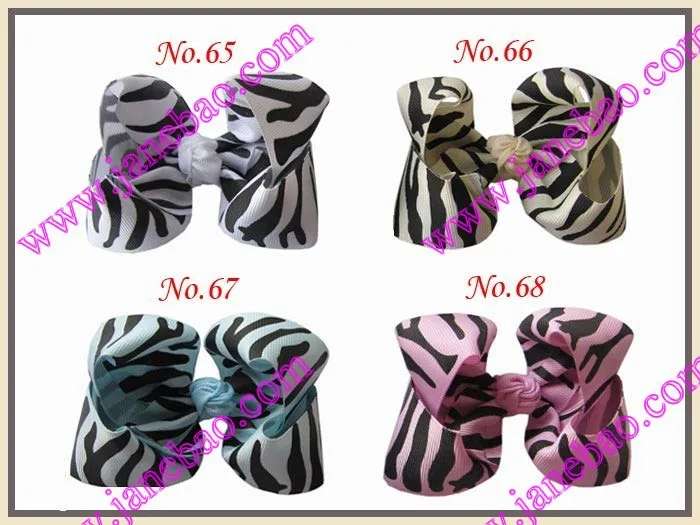 free shipping 65pcs 4.5 Inch ABC Hair Bow clip acc...