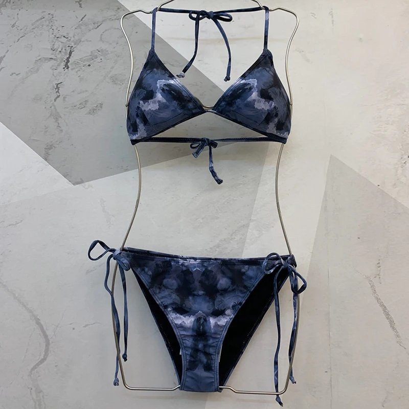 

Bikini set Swimwear female two pieces swimsuit High Waist Bikini Women Bathing Suit biquini