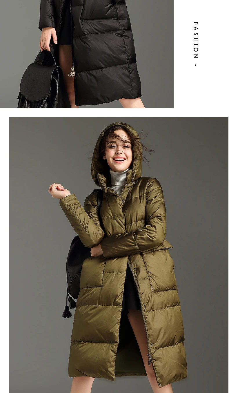 Outwear women overcoats warm women's parkas thicken winter hooded jackets ladies coats casual long parka female plus size