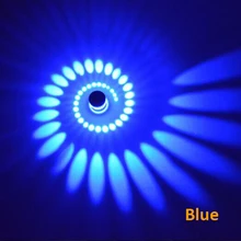 Led wall lamp whirl wall decoration lights for KTV BAR home modern fixture 8 color luminous light sconce 3W AC85-265V indoor LH
