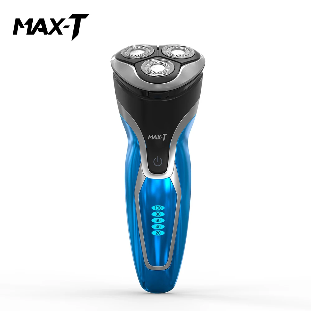 MAX-T RMS7109 электробритва уход за лицом моющаяся перезаряжаемая 110-240 В штепсельная вилка США/ЕС 3D тройное лезвие Электрический станок для бритья бороды