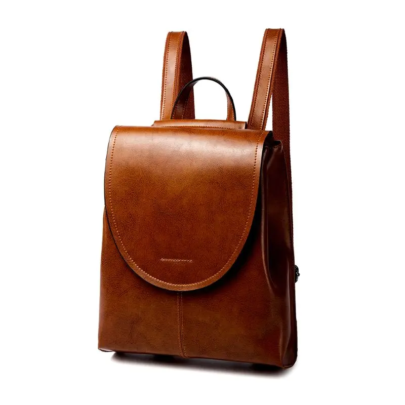 

25 x 10 x 29cm Women's Vintage Genuine Leather Backpack School Backpacks Travel Rucksack Bag