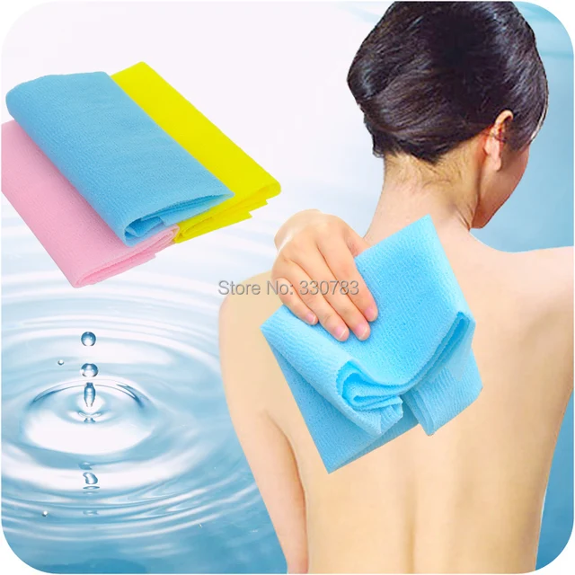 ee nylonexfoliating body sponge bath shower body scrubber brush bath and body works towels