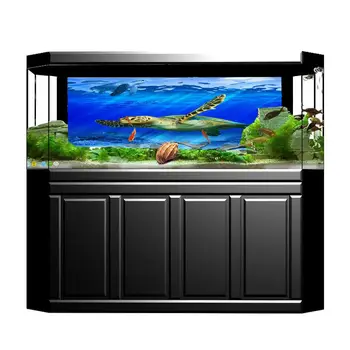 

122cm Length Fish Aquatic Pet Supplies PVC Aquarium Background Poster Fantasy Fish Tank Backdrop HD Aquarium Decorations MA15