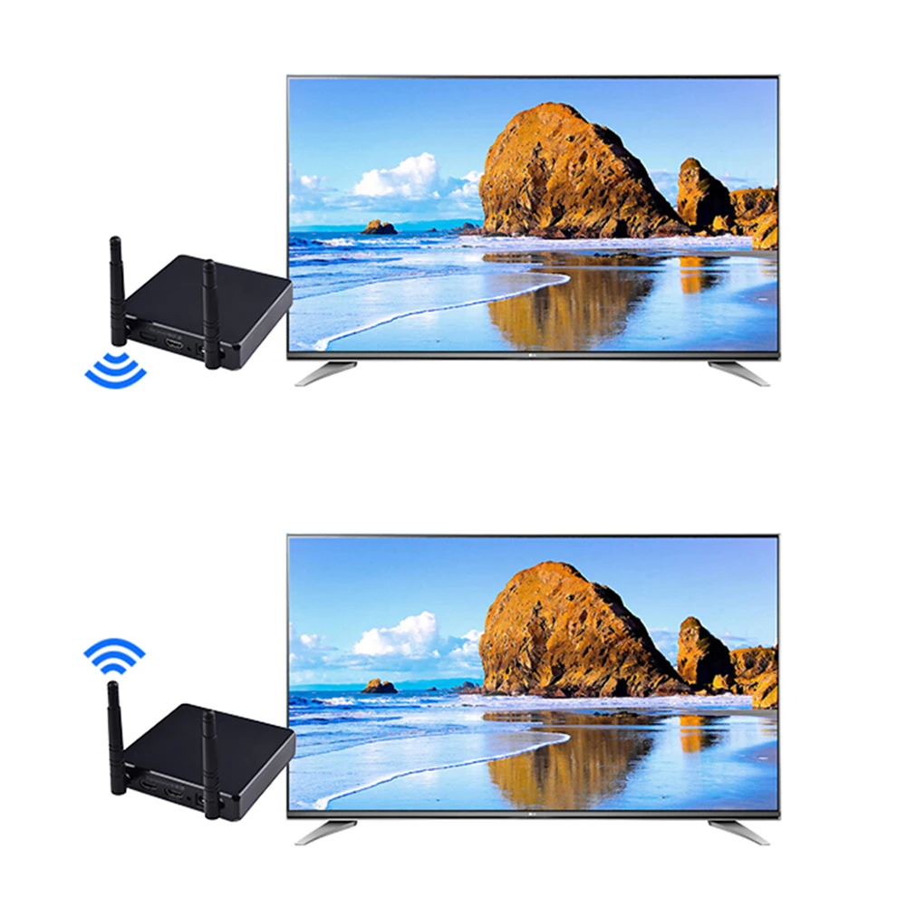 FHD686 5,8G HD 1080P 3D беспроводной видео av-передатчик приемник HDMI удлинитель характеристики: Цифровой 2,4G и 5 ГГц Диапазон Беспроводной