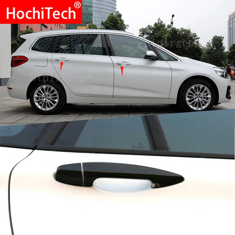 For Bmw 2 Series F45 218i 220i 218d Station Wagon 15 19 Car Accessories Carbon Fiber Auto Door Handle Knob Exterior Trim Covers Car Stickers Aliexpress