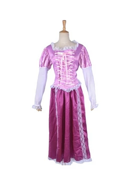 

2017 Customize Tangled Costume Dress Rapunzel Cosplay Costume For Women