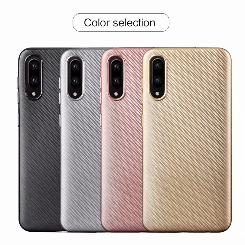 Чехол для Samsung Galaxy A50/A 50 чехол из углеродного волокна жесткий ТПУ мягкий резиновый