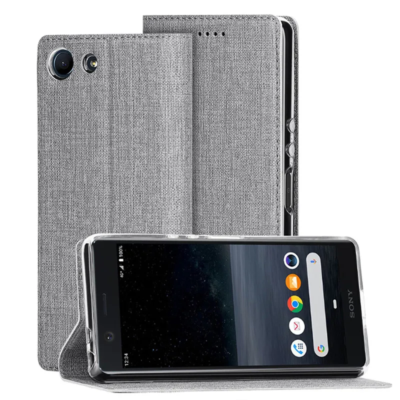 Для sony Xperia Ace роскошный противоударный чехол откидной бумажник для телефона из натуральной кожи защитный чехол для sony Xperia Ace
