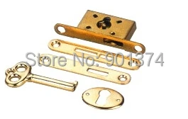 

Lock and Key for humidor boxes/ cigar Case/jewel box, 100sets/lot, gold Finish-free shipping