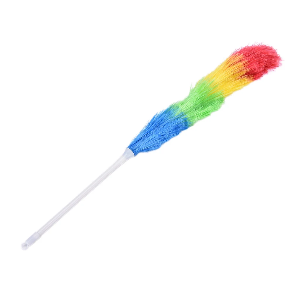 Long Soft Magic Feather Duster Household Colorful Cleaning Dust Dusters for Cabinets Cosets Wardrobes | Дом и сад