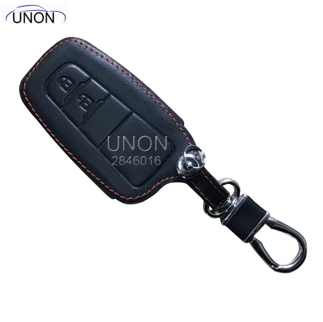 

For Toyota Camry CHR Prius Corolla RAV4 2019 2017 2018 Remote 3 4 button keyless Leather Remote Car Keychain Key Cover Case