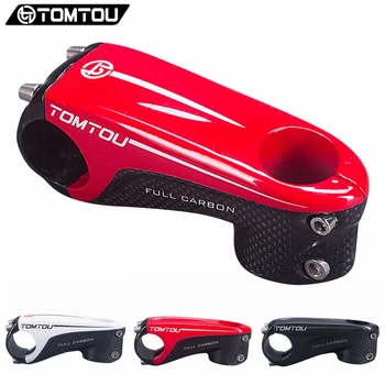 

TOMTOU Full 3K Carbon Bicycle Stem Fork Diameter 28.6mm Handlebar Diameter 31.8mm Bike Parts 6 Degree 80/90/100/110mm - TM9T26