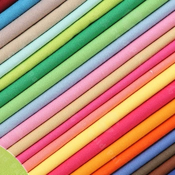 

Homemade DIY Textile Fabric 100% Cotton Solid Canvas Fabric 150cm width Suit For Tablecloth /Sofa Cover/ Bag