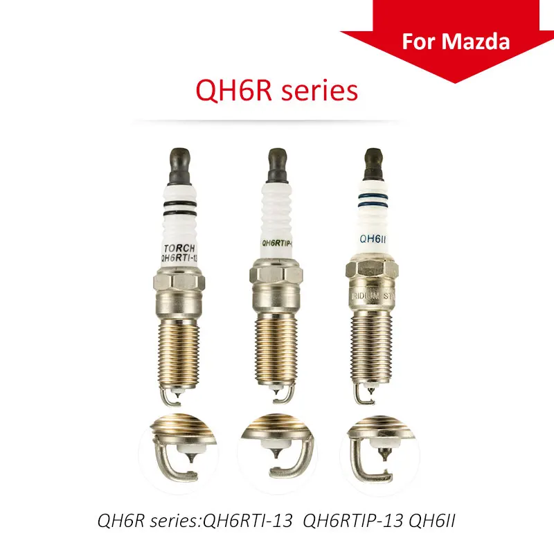 4 шт./лот китайские оригинальные свечи зажигания QH6R серии для MAZDA 2/MAZDA 3/MAZDA 5/MAZDA 6/CX