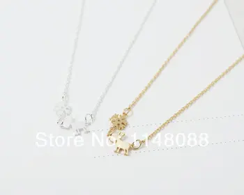 

Fashion hotting sale Gold Silver unique design elaborate combination glitz Rudolf and Snowflake Necklace