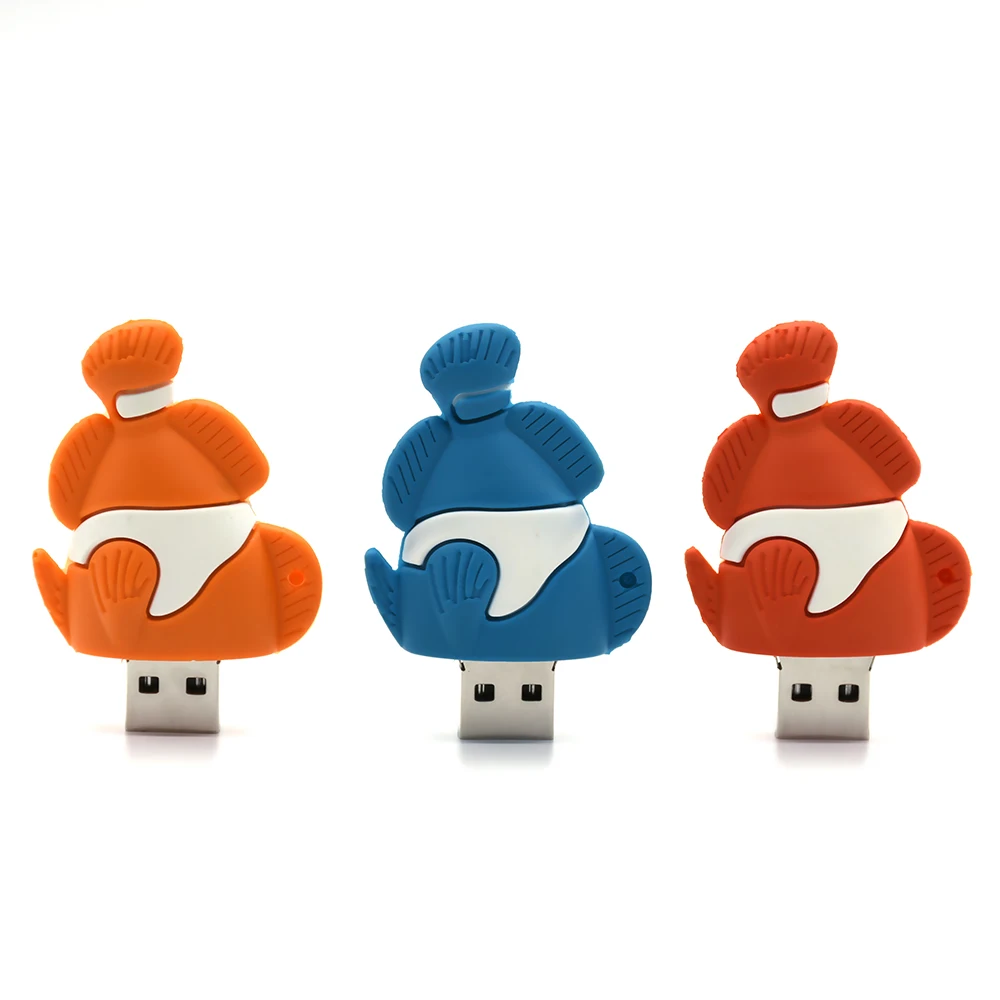 cartoon fish usb flash drive pendrive nemo usb stick 64GB 32GB 16GB 8GB 4Gb  pen drive flash memory stick U disk free shipping