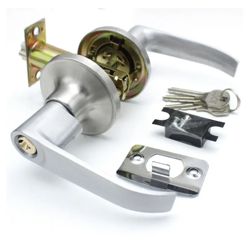 Three Bar Locking Hand Lock handle Bathroom Door Lock in Locks from Home Improvement on