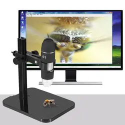 Портативный USB2.0 Цифровые микроскопы 1000X электронный эндоскоп 8 LED 2 миллионов Пиксели практик Лупа микроскоп Камера черный