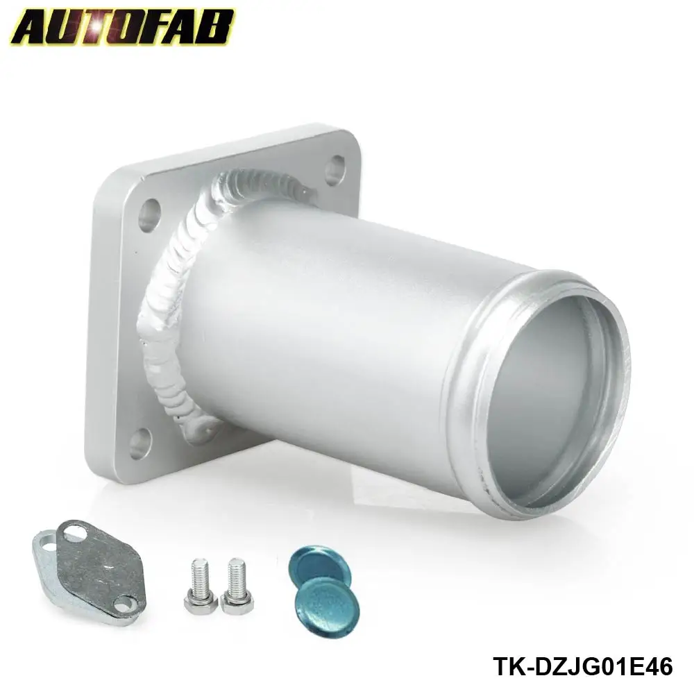 AUTOFAB -EGR Delete Pipe Kit For BWW E Aluminum Exhaust Removal Kit Blanking Bypass AF-DZJG01E46