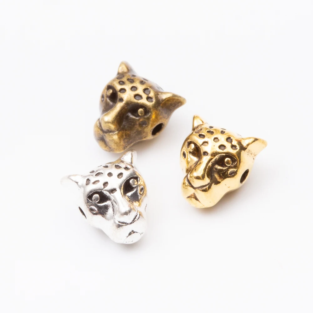 22pcs Metal European leopard beads fit Charms bracelet & diy jewelry