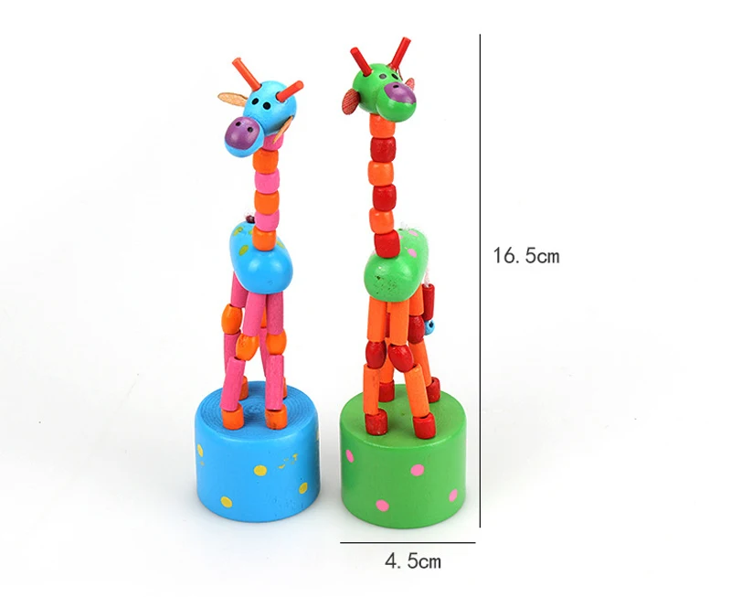 Монтессори игрушки развивающие деревянные игрушки для детей раннего обучения упражнения детские пальцы гибкий Жираф 1 шт
