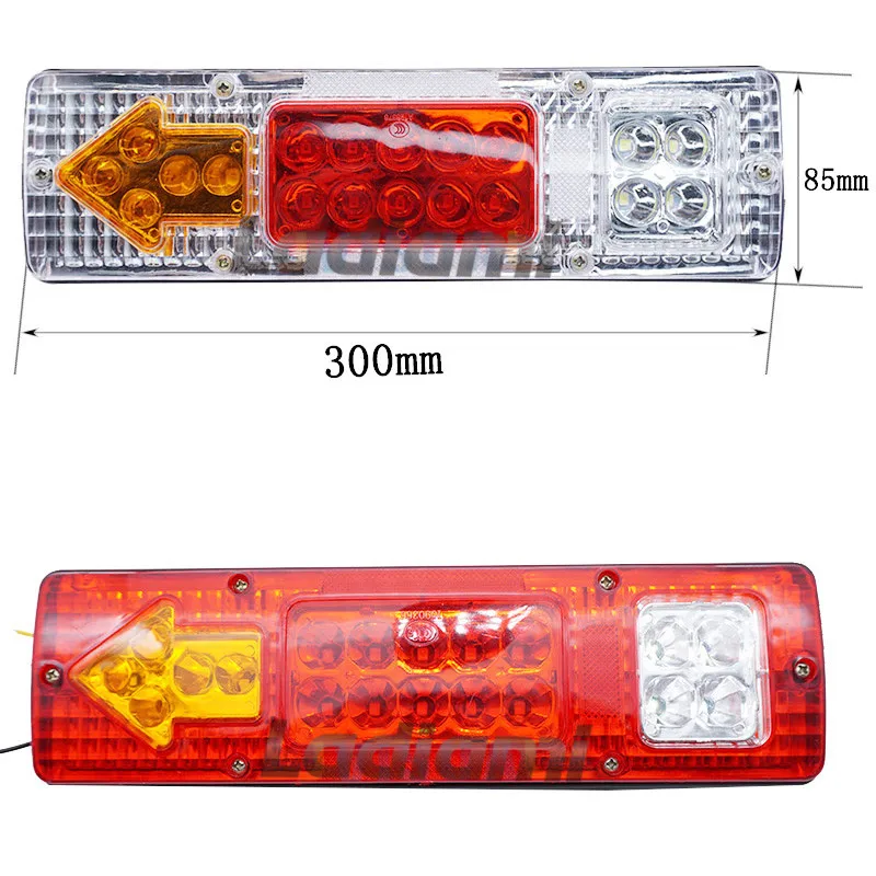 2pcs 19 Светодиодный индикатор для грузовика и прицепа стоп-сигнал задний фонарь световые сигнализаторы 12 в водонепроницаемый