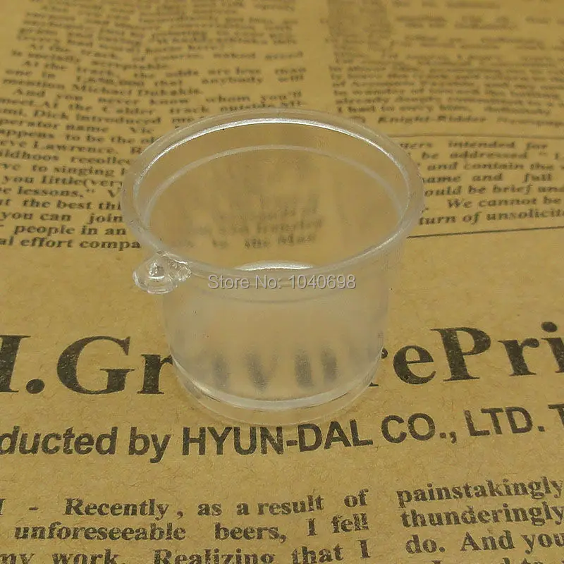 

20pcs/lot Clear lovely bowl cup imitation PVC Plastic glass 33mm Artificial Parfait Cups Miniature Food Deco Part