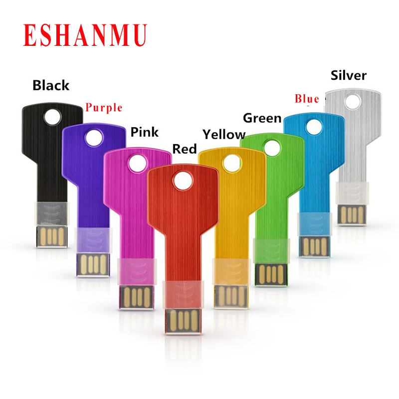 

50pcs/Lot Key shape usb flash drive pen drive 128MB 4GB 8GB 16GB 32GB pendrive memory stick custom Logo(Leave message for color)