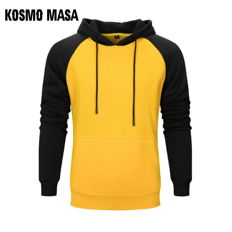 Космо MASA холодный желтый Цвет толстовки Для мужчин одежда с длинным рукавом