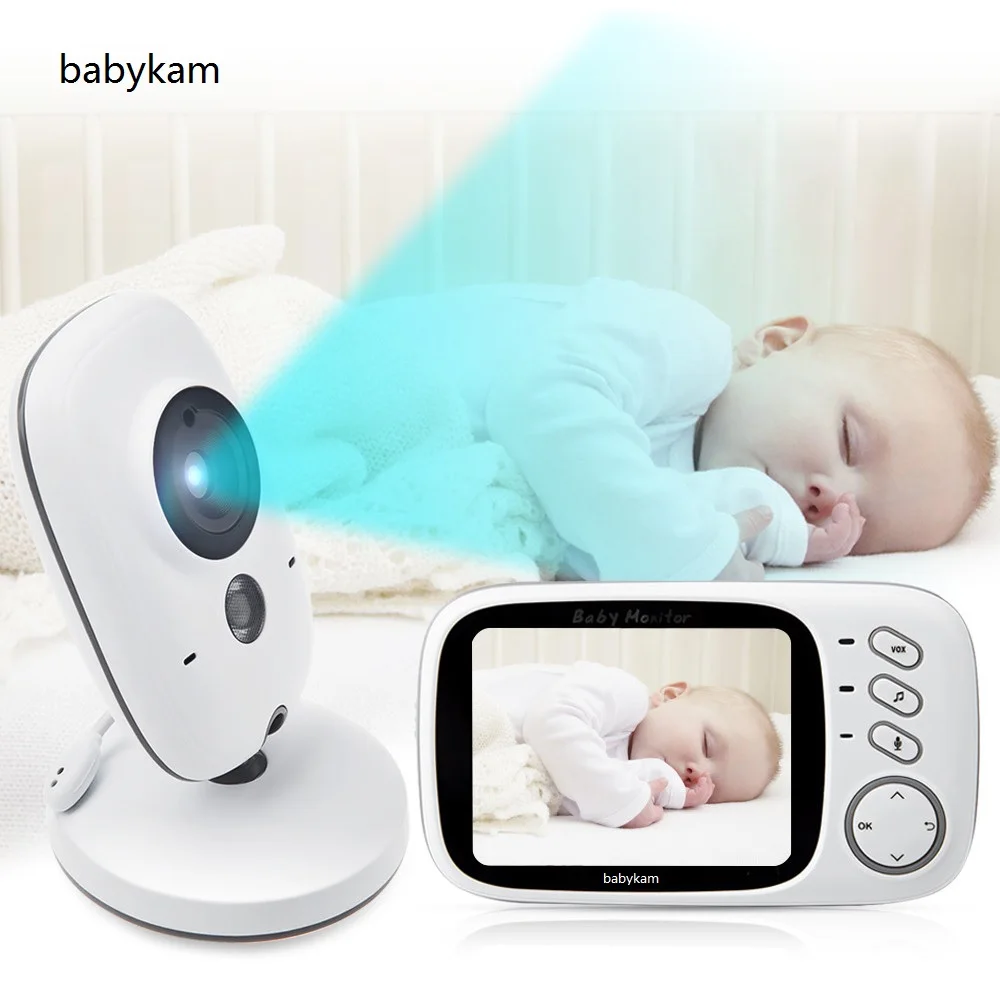 603 babyphone камера 3,2 дюймов TFT lcd ИК ночного видения видеодомофон монитор температуры 8 колыбельных