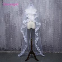 Свадебное платье оптом и в розницу кружевная кромка длиной около 3 м свадебная вуаль свадебные аксессуары головной вуаль