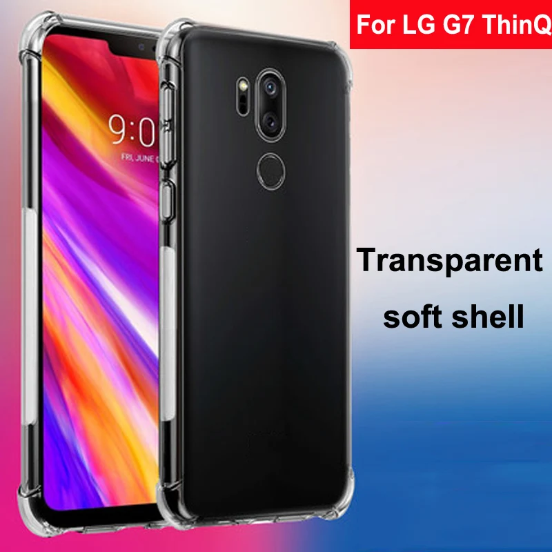 Чехол для LG G7 чехол ThinQ Capa мягкий прозрачный из ТПУ с подушкой безопасности чехлы