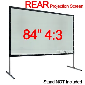 

84 Inches 4:3 High-Class Rear Projection Screen Special PVC Soft Curtain with Eyelet for Any Projector Home Theater Outdoor Film