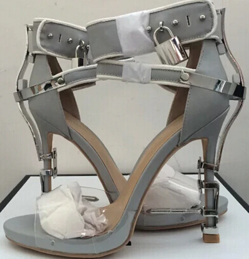 豪华高跟鞋水钻酷炫锁扣女鞋凉鞋时尚女王范 500 14