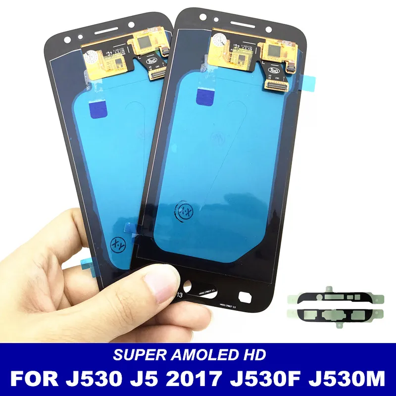 С регулировкой яркости AMOLED lcd s для Samsung Galaxy J5 j530 J530F J530M lcd Well display кодирующий преобразователь сенсорного экрана в сборе