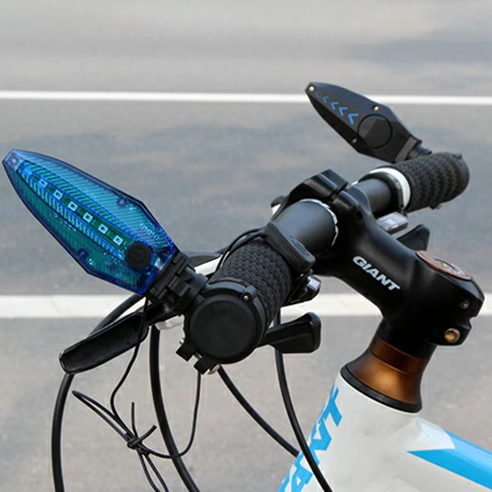 Clearance 1 Pair Bike Cycle Warning Handlebar Grips Bicycle Handle Bar With LED Light Waterproof Bike Light Lamp Cycling Flashlight #20 1