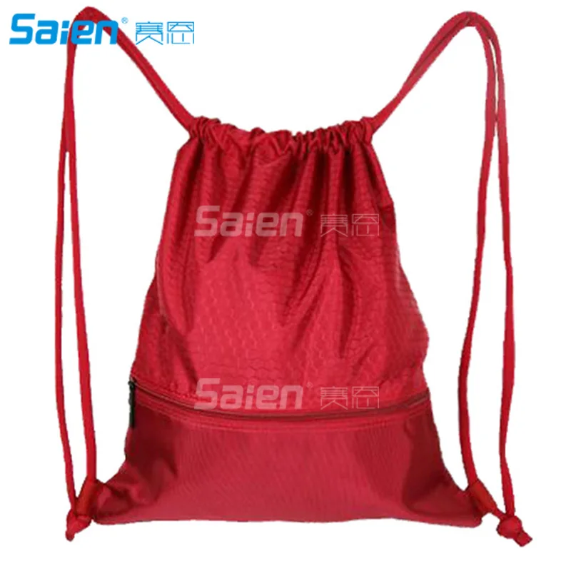 Чехлы для ракеток Спорт Тренажерный Зал Мешок походная сумка на шнурке водонепроницаемый шнурок спортивная сумка - Цвет: Red-M(size)