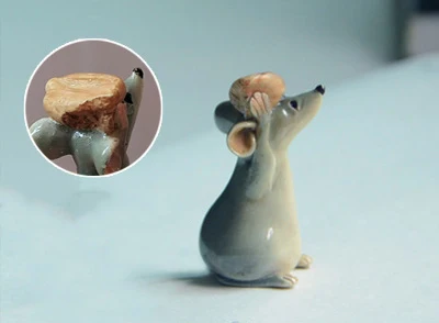 Mini Cute Resin Craft Mouse Mice Rat Cartoon Fairy Garden Miniatures Terrarium Decoration Tabletop Decoration Woondecoratie Casa