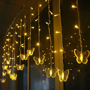 

2019 String light Led Butterfly String Light Waterproof Led Bar 12v Led Spot Light Curtain Christmas Holiday Decoration Bulbs