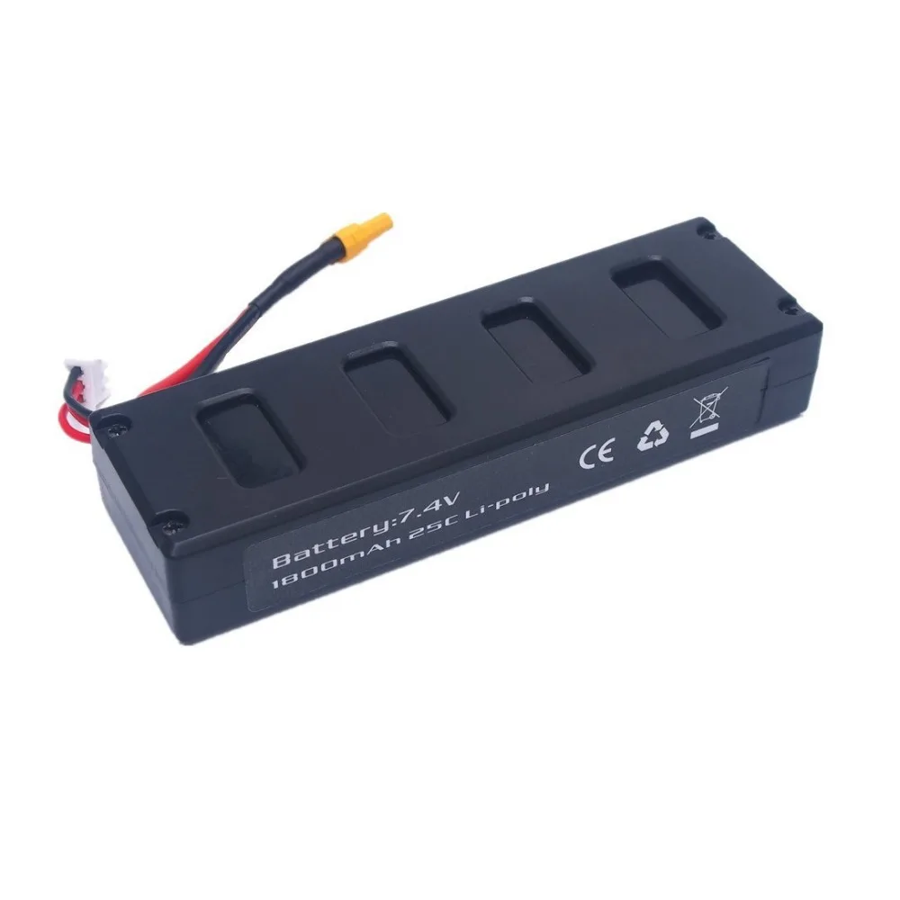Saleaman 1 шт. 7 4 v 1800 мА/ч 25C литий полимерный Батарея для MJX B3 Bugs 3 Force1 F100 Contixo F17