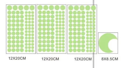 Луна светится в темноте флуоресцентная Наклейка на стену Съемная стена детской комнаты наклейки украшения спальни