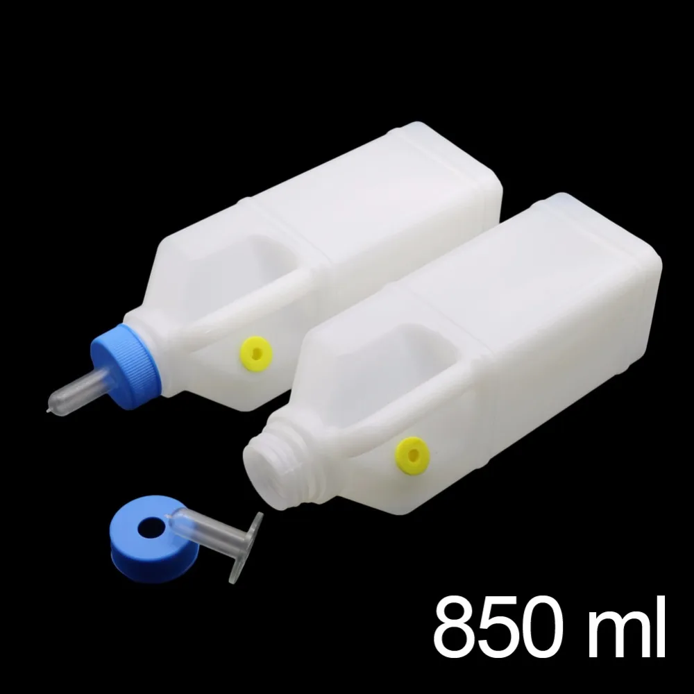 

850ML Animal feeder Cattle Sheep Drinking Fountains Pig water bowl Animal weaning is Silicone nipple White bottle