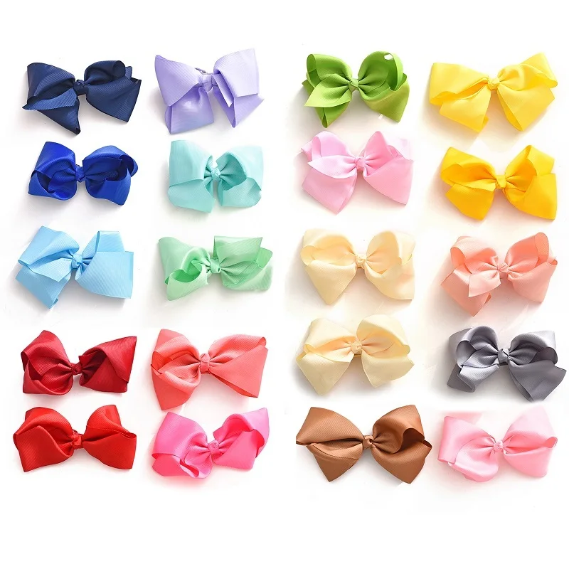 M MISM 6 Inch 20pcs/sets Fashion Hairpins Colors Children Big Bowknot Girls Hair Accessories Cintillos Ninas Diademas Para Mujer | Детская