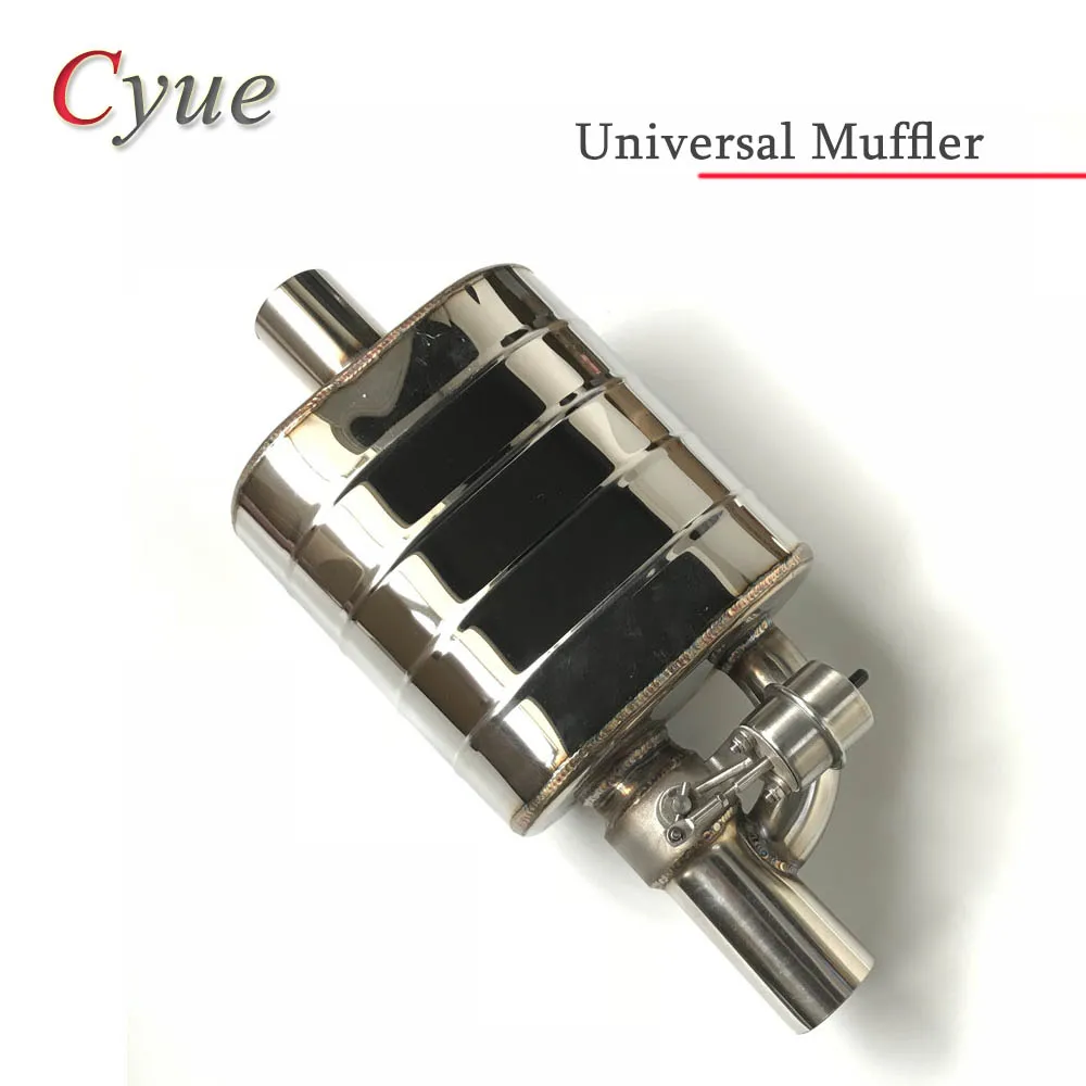 

1PCS Car Valve Exhaust Pipe Vacuum Pump Variable Mufflers Stainless Steel Universal 51mm 63mm Embossing Remote Control Muffler