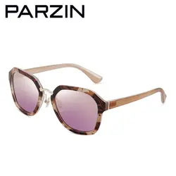 Parzin поляризованные солнцезащитные очки Для женщин TR90 Солнцезащитные очки женские Винтаж Дамы вождения очки с Чехол черный