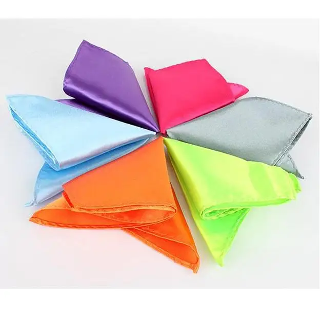 

HOOYI 2019 solid color Pocket square towel Handkerchiefs hanky