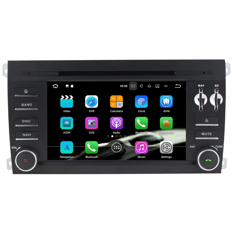 Flash Deal HIFIF Android 7.1 7 inch Car DVD player For Porsche Cayenne 2003 2004 2005 2006 2007 2008 2009 2010 car Radio GPS Navigation 2