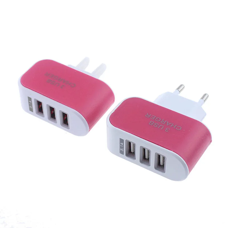 Сетевое зарядное устройство с 3USB портами 5 В 3 1 А|Адаптеры для розеток| |