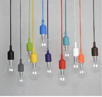

Creative rainbow small chandelier color simple chandelier single head window clothing store decoration simple chandelier lamps